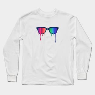 Love Wins! Rainbow - Spectrum (Pride) / Hipster Nerd Glasses Long Sleeve T-Shirt